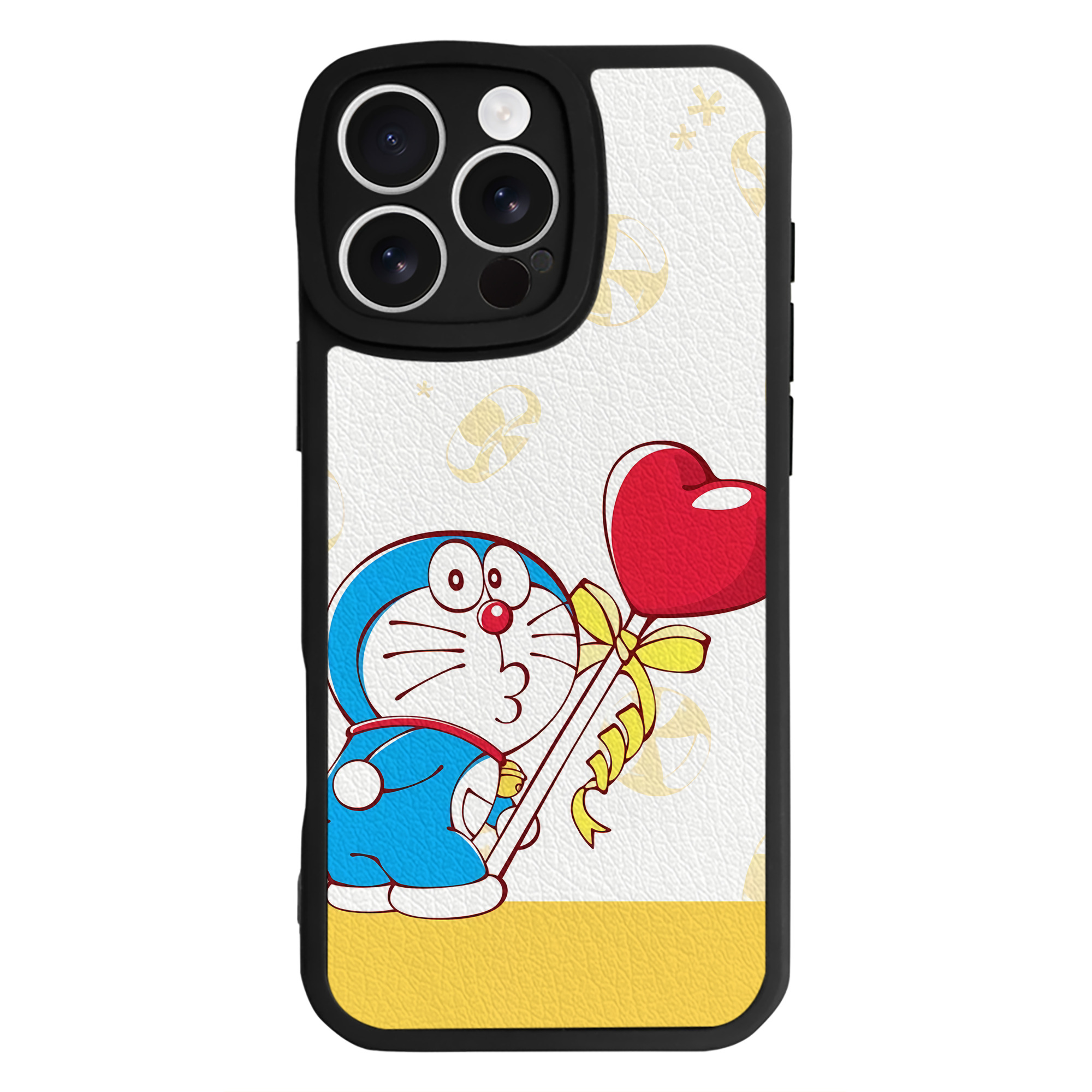 （画像用） ドラえもん Doraemon 【iPhone 16シリーズ対応】シリコンスマホケース（レザー調） 材質：シリコン